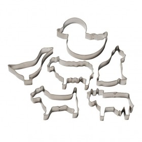 Комплект метални кутери "Ферма" - 6 елемента